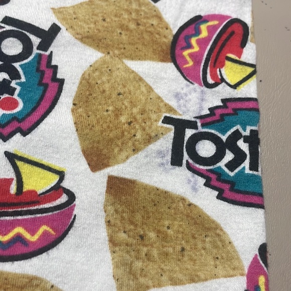 🦞3/$30🦞 Frito Lay | Y2k 2002 Tostitos “Dig In. Kick Back.” Chips Lounge Pants - Picture 9 of 9